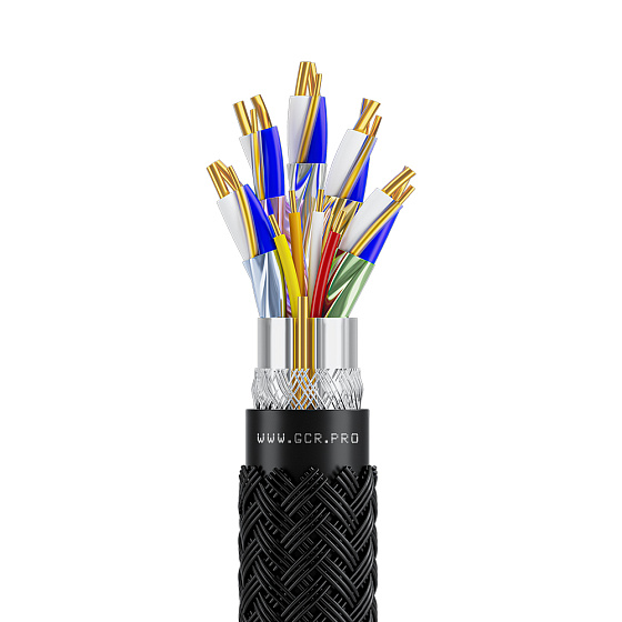 Купить GCR Кабель HDMI в бухте video data 28AWG CU 3Х экран с армированием в оплетке нейлон GCR-58036 — российского бренда GCR