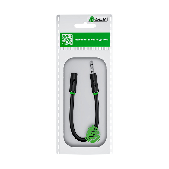 Купить GCR PRO Удлинитель аудио jack 3.5mm 4pin для гарнитуры GCR-54004 — российского бренда GCR