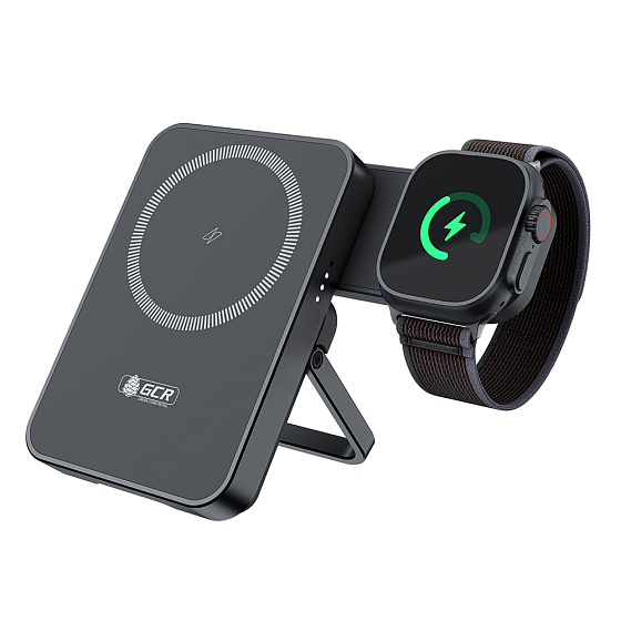 Купить GCR PowerBank магнитный 5000mAh MagSafe беспроводная зарядка PD 15W GCR-56911 — российского бренда GCR