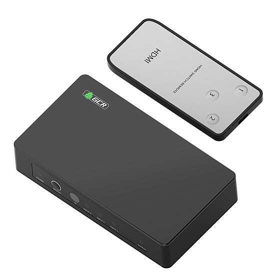 Купить GCR PRO Переключатель HDMI 2.0 3 устройства к 1 монитору 4K60Hz 4:4:4 HDCP 2.2 GCR-54670 — российского бренда GCR