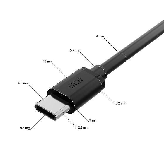 Купить GCR PRO USB Hub Type-C переходник разветвитель на 3 USB порта GCR-55311 — российского бренда GCR