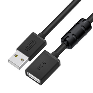 GCR PRO Extension Cable PROF USB 2.0 AM/AF ferrite shielding with braid