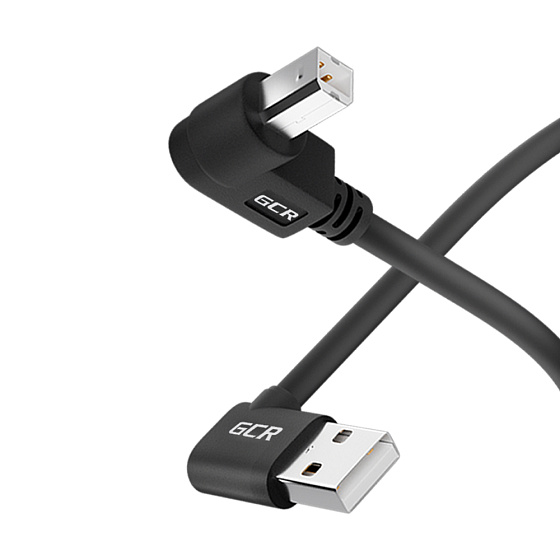 Купить GCR PRO Кабель USB 2.0 AM левый угол / BM правый угол GCR-57742 — российского бренда GCR